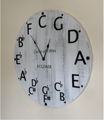 Load image into Gallery viewer, 20" Circle of Fifths Wall Clock
