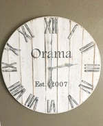 Load image into Gallery viewer, 36 inch white clock for Marci

