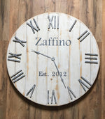 Load image into Gallery viewer, 36 inch white clock for Marci
