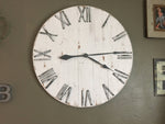 Load image into Gallery viewer, 36 inch white clock for Marci
