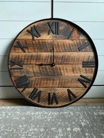 Load image into Gallery viewer, Rustic Barnwood Wall Clock

