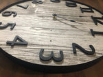 Load image into Gallery viewer, 20” Pallet Wall Clock, Shiplap Clock, Farmhouse Clock, Wall Clock
