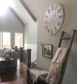Load image into Gallery viewer, Rustic White Wall Clock

