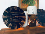 Load image into Gallery viewer, Rustic Black &amp; Copper Clock
