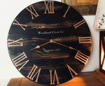 Load image into Gallery viewer, Rustic Black &amp; Copper Clock
